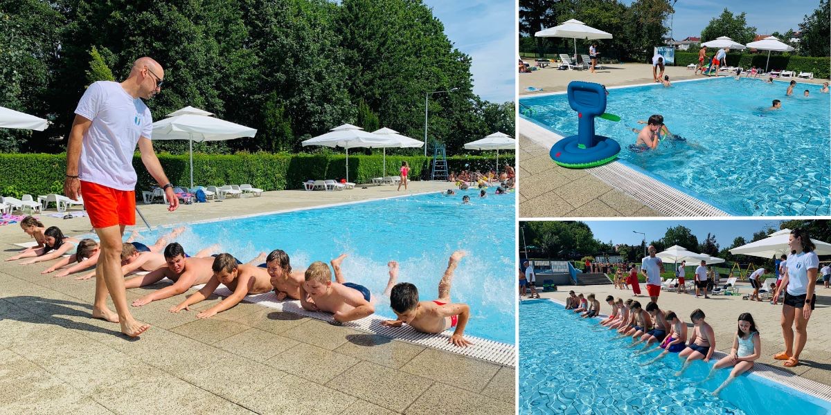 [FOTO] Na bazenima krenule 'Igre u vodi': Kroz razne aktivnosti djeca usavršavaju plivanje i stječu sigurnost