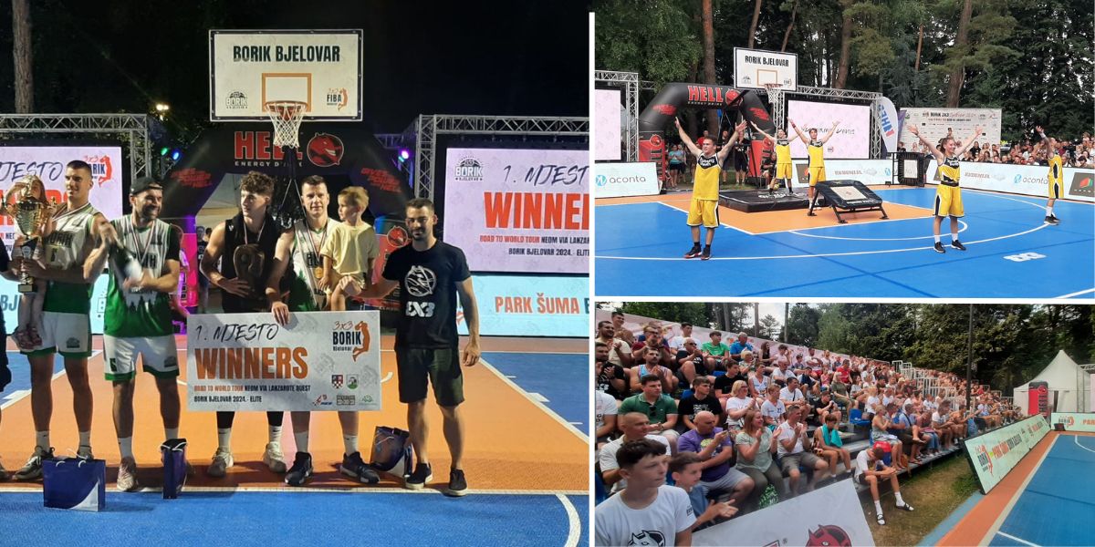 [FOTO] Bjelovarski Borik osvojio FIBA 3x3 turnir. Finalni dan privukao veliki broj gledatelja...