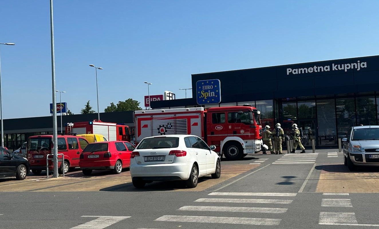 Vatrogasci hitno izašli na intervenciju kod Eurospina. Evo što se događa...