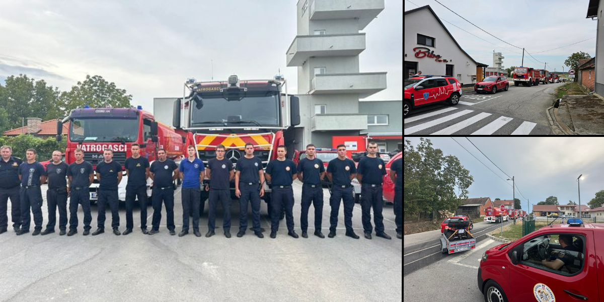 [FOTO/VIDEO] I bjelovarsko-bilogorski vatrogasci krenuli su u Dalmaciju u borbu s požarima!