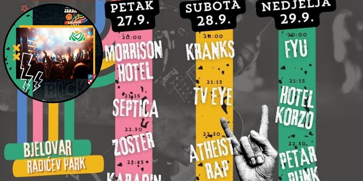 Rock vikend na vidiku: Od 27. do 29. rujna uživamo na bjelovarskom Zbrda zdola festivalu