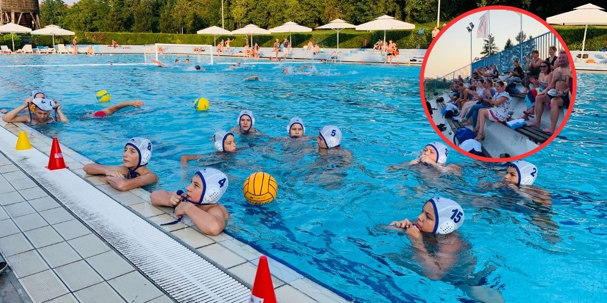 [FOTO] Vaterpolo u Bjelovaru itekako živi: Snage odmjerile mlade ekipe PVK Mladost i ZPK Zagreb