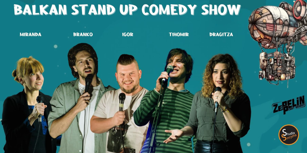 Poklanjamo vam ulaznice za Stand up comedy show u Zeppelinu