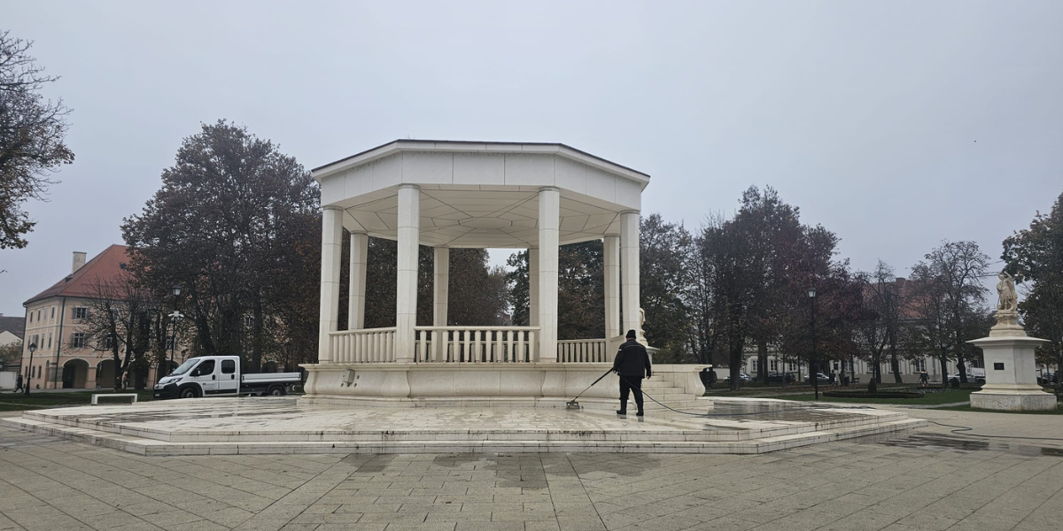 Bjelovarski glazbeni paviljon nakon temeljitog čišćenja ponovno došao do izražaja