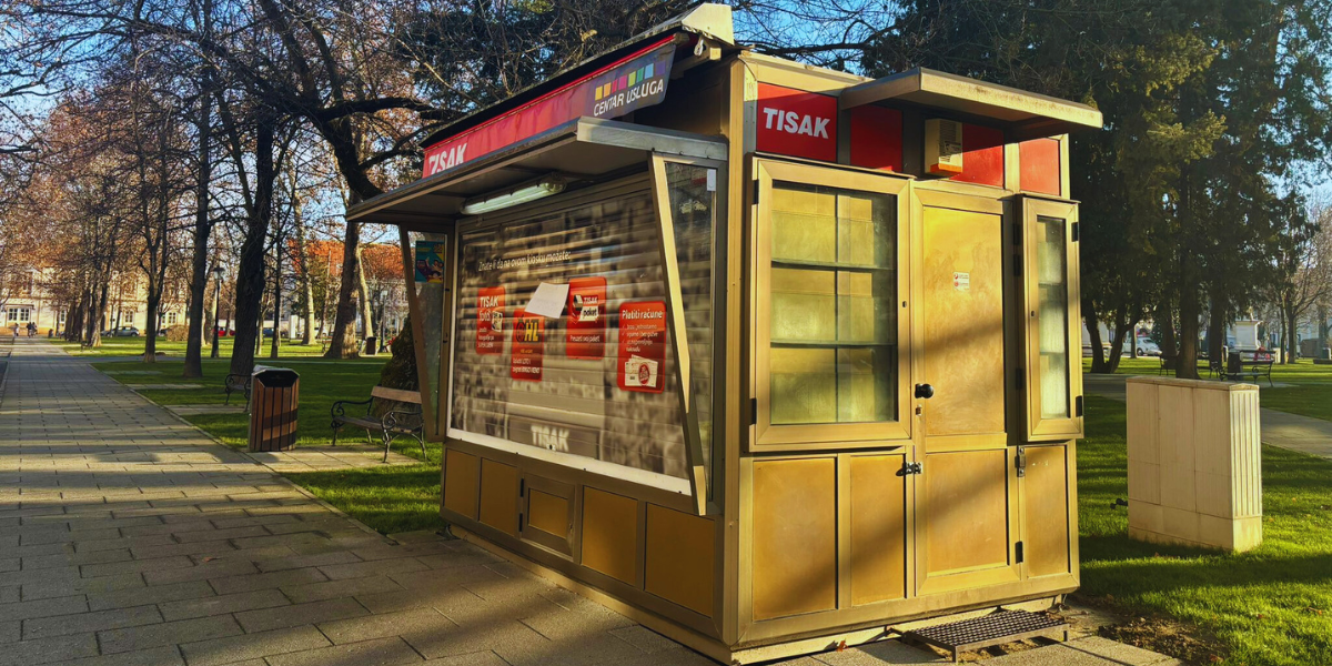 Počelo je, počelo: Zatvoren kiosk u središnjem gradskom parku